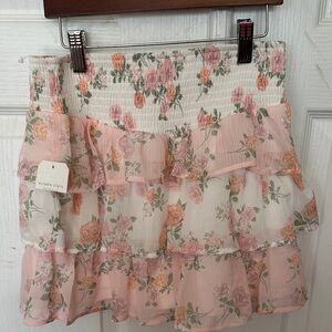 New w tags Altar'd State Ruffled Floral Mini Skirt